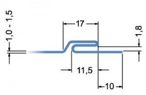 ролики для питтсбурского фальца (1,0-1,5 мм) на RAS 22.07 комплект формирующих роликов позволяет получить профиль фальца определённой формы 